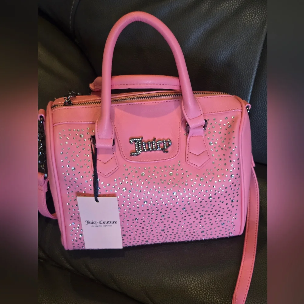 Juicy Couture hot Pink Dazzle Satchel